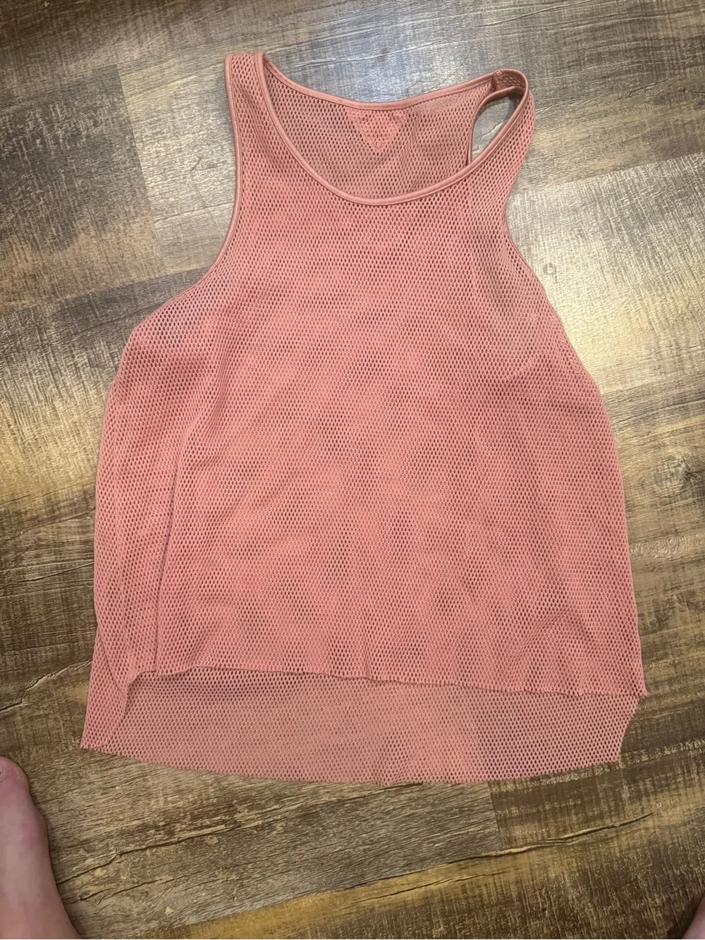 ALO Yoga Pink Mesh Racerback Tank Top